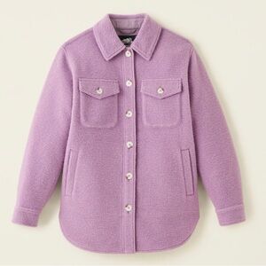 Roots Lilac Wool Shacket (55% wool)